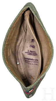 German Army Staff Field Cap M35 Interior