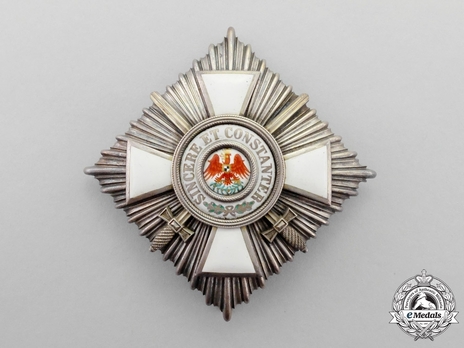 Order of the Red Eagle, Type V, Military Division, II Class Breast Star (in silver gilt) Obverse
