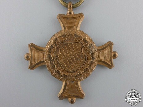 Military Long Service Decoration, II Class Cross (in bronze) Reverse