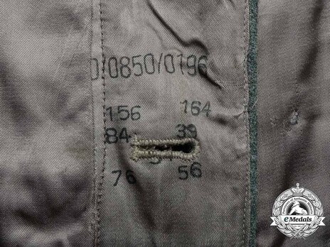 German Army Field Tunic M44 (EM version) Stamp Detail