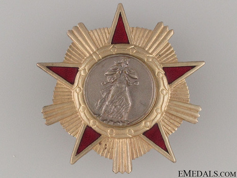  Order of Freedom, I Class (screwback)Obverse