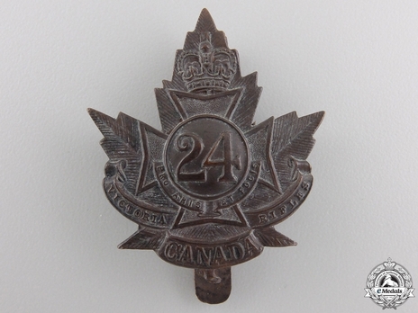 24th Infantry Battalion Other Ranks Cap Badge Obverse