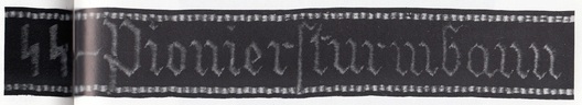 SS-Pioniersturmbann Cuff Title Obverse