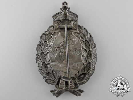 Pilot Badge, by Unknown Maker (in silvered iron, hollow) Reverse