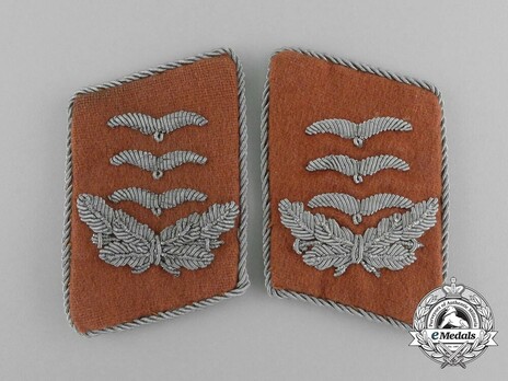 Luftwaffe Signals/Communication Hauptmann Collar Tabs Obverse