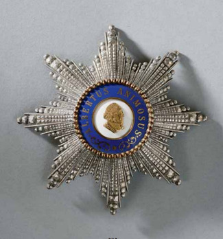 Albert Order, Type I, Civil Division, Grand Cross Breast Star (with facetted rays) Obverse