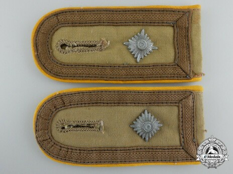 Luftwaffe Tropical Flying Troops Feldwebel Shoulder Boards Obverse