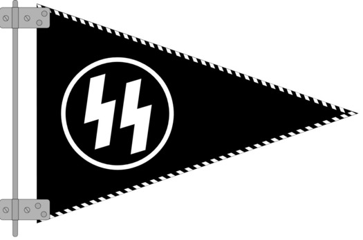 Allgemeine SS Vehicle Pennant Obverse