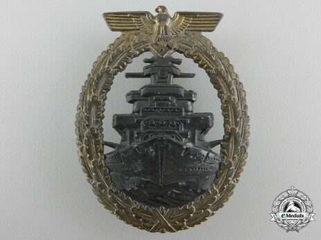 High Seas Fleet Badge, by F. Orth Obverse