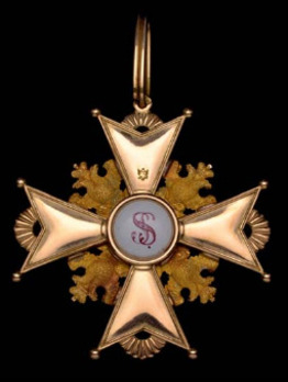 Type I, Civil Division, III Class Badge (in gold) Reverse