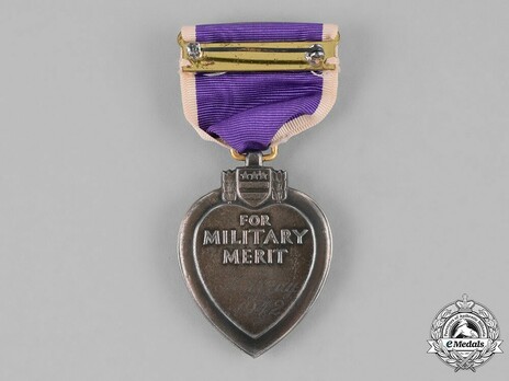 Purple Heart (in silver, privately engraved) Reverse