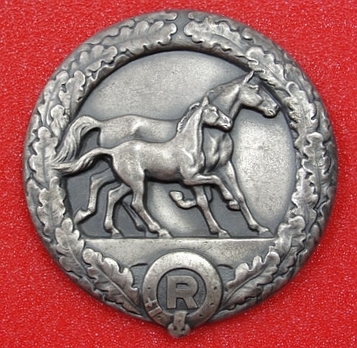 Honour Plaque for Horse Breeding, in Silver Obverse