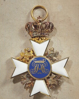 Order of the Wendish Crown, Civil Division, Knight (in gold) Reverse