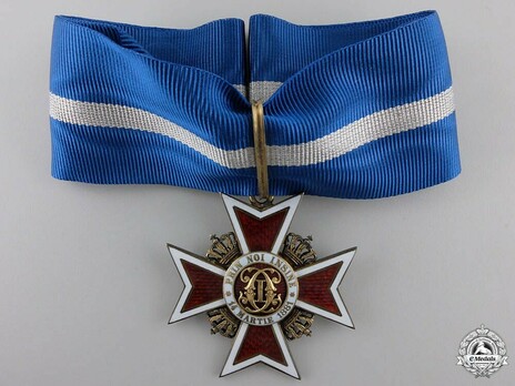 Order of the Romanian Crown, Type II, Civil Division, Commander's Cross Obverse