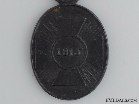 Commemorative War Medal, 1813-1815, for Non-Combatants (1815 version) Reverse