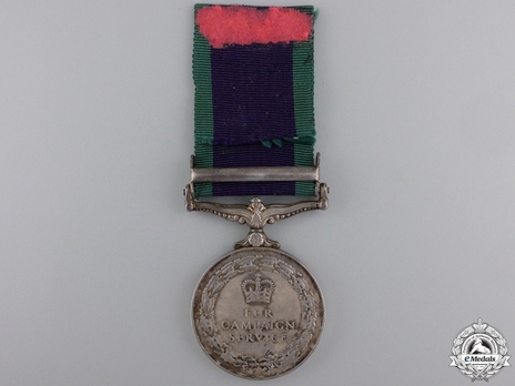 Silver Medal (with "RADFAN" clasp) Reverse