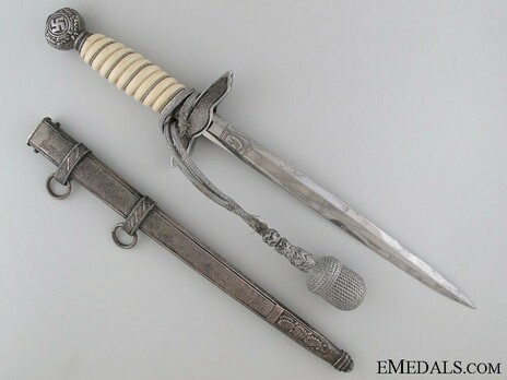 Luftwaffe Ernst Pack & Söhne-made 2nd pattern Dagger Reverse with Scabbard