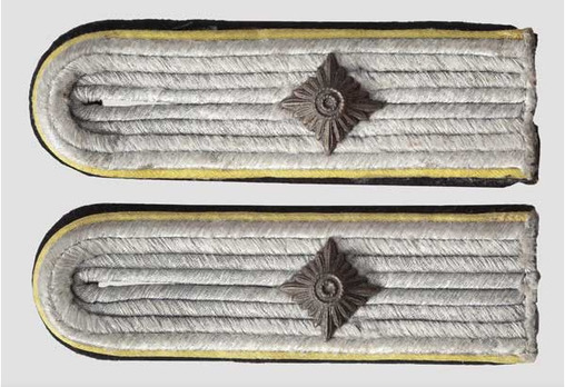 Waffen-SS Signals Obersturmführer Shoulder Boards Obverse