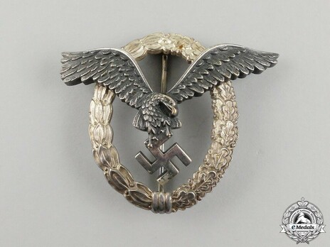 Pilot Badge, by Berg & Nolte (in nickel silver) Obverse