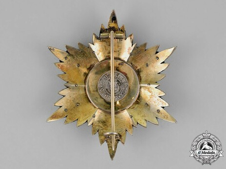 Order of Fidelity, Type II, Grand Cross Breast Star Reverse