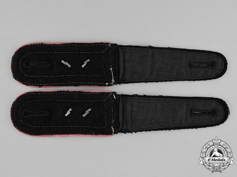 Waffen-SS Armoured/Anti-Tank Hauptscharführer Shoulder Boards Reverse