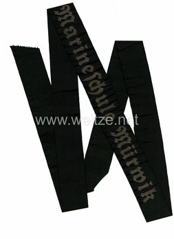 Kriegsmarine Marineschule Mürwick Cap Tally Ribbon Obverse