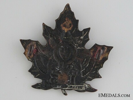 123rd Infantry Battalion Other Ranks Cap Badge Reverse