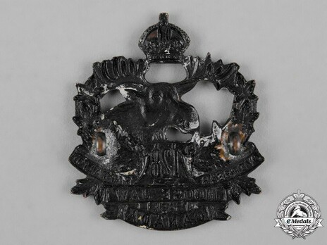 128th Infantry Battalion Other Ranks Cap Badge Reverse