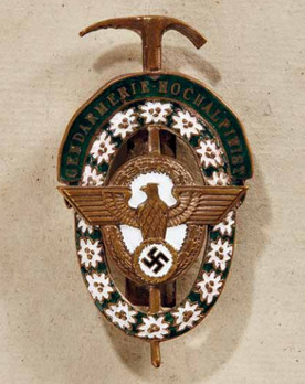 Gendarmerie High-Altitude Mountain Guide Badge Obverse