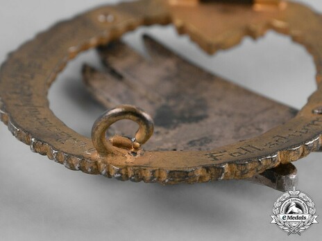 Army Paratrooper Badge, by C. E. Juncker (in silver) Detail