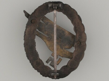 Luftwaffe Paratrooper Badge, by Assmann (in zinc) Reverse