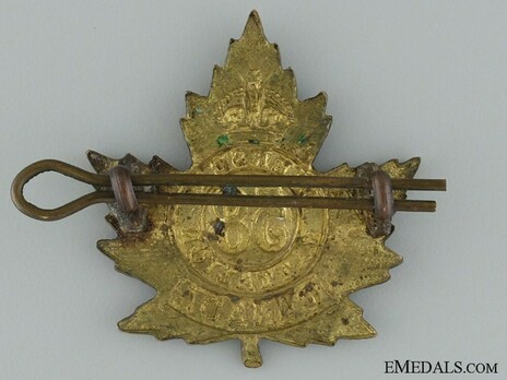 58th Infantry Battalion Other Ranks Cap Badge Reverse