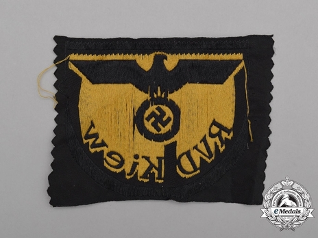 Reichsbahn Sleeve Eagle (Reichsverkehrsdirektion version) Reverse