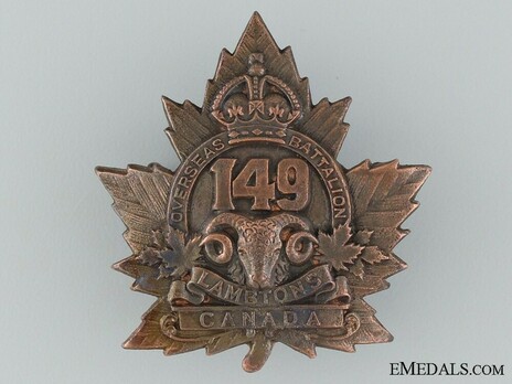 149th Infantry Battalion Other Ranks Cap Badge Obverse