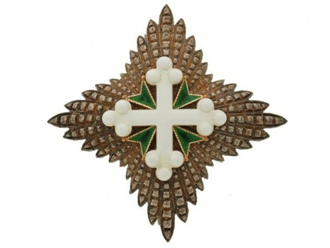 Order of St Maurice and St. Lazarus, Grand Officer's Cross Breast Star Obverse