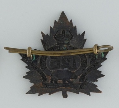 125th Infantry Battalion Other Ranks Cap Badge Reverse