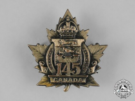 145th Infantry Battalion Other Ranks Cap Badge Obverse