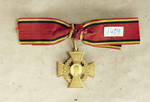 Decoration for Art and Science, I Class Gold Cross Reverse