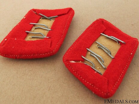 Luftwaffe Regiment "HG" Anti-Aircraft/Artillery Stabsgefreiter/Hauptgefreiter Collar Tabs Reverse