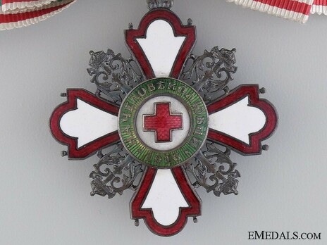 Order for Incentive to Humanity (Red Cross), II Class (for Women) Obverse
