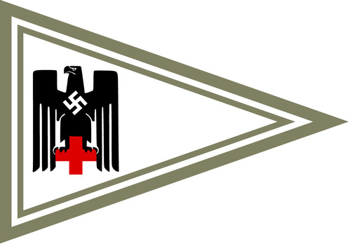 German Red Cross Bereitschaft Leader Pennant Obverse