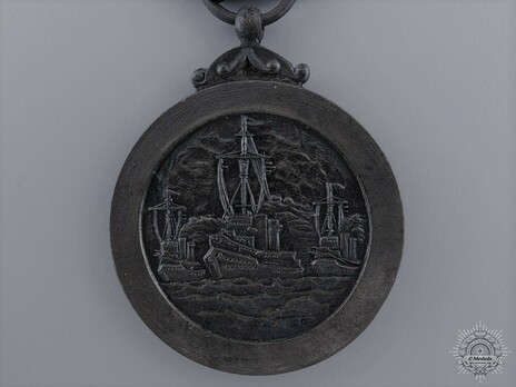Naval War Service Medal, Silver Medal Reverse