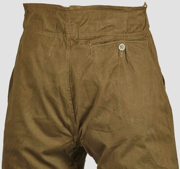 German Army Tropical Field Service Trousers (Officer version) Reverse Detail
