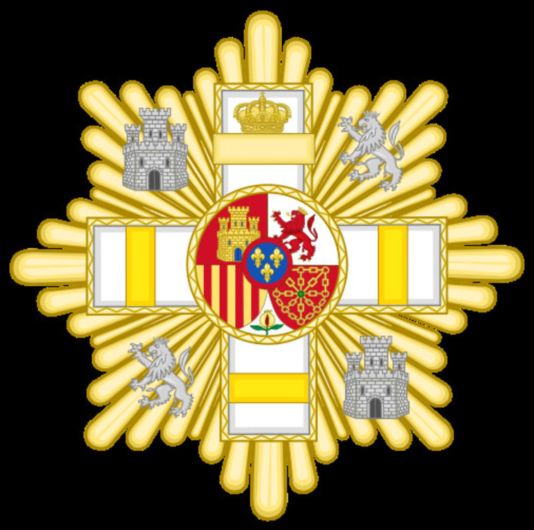 506px grand cross of the military merit %28spain%29   yellow decoration.svg