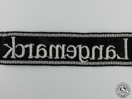 Waffen-SS Langemarck NCO/EM's Cuff Title Reverse