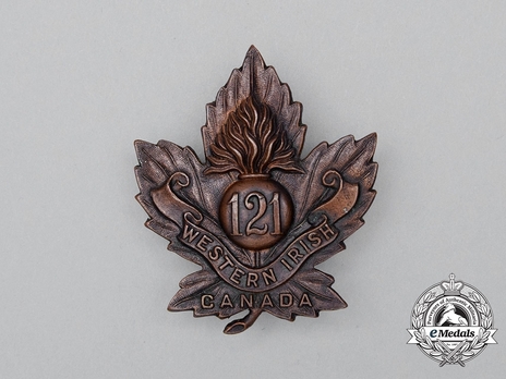 121st Infantry Battalion Other Ranks Cap Badge Obverse