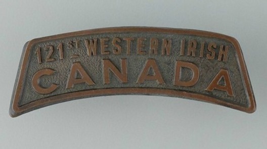 121st Infantry Battalion Other Ranks Shoulder Title Obverse