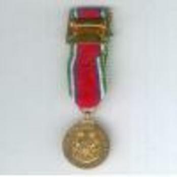 Miniature Bronze Medal (with "CONGO" clasp) Reverse