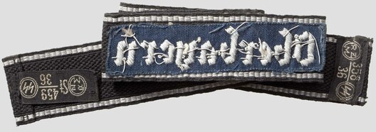 SS-TV Oberbayern Guard Unit Cuff Title Reverse