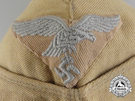 Afrikakorps Luftwaffe NCO/EM Ranks Field Cap Eagle Detail
